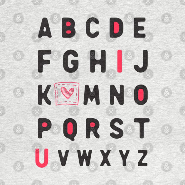 ABCD I Love You by MZeeDesigns